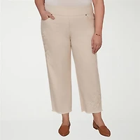 Alfred Dunner Camden Market Womens Ankle Mid Rise Pant