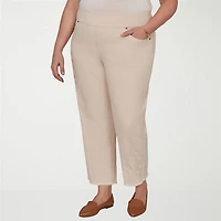 Alfred Dunner Camden Market Womens Ankle Mid Rise Pant