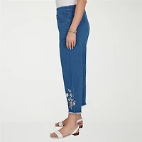 Alfred Dunner Camden Market Womens Ankle Mid Rise Pant
