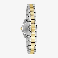 Bulova Womens Two Tone Stainless Steel Bracelet Watch 98l329