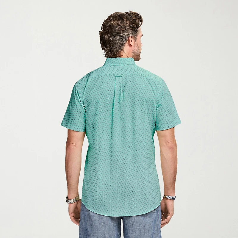 IZOD Breeze Mens Short Sleeve Classic Fit Big and Tall Button-Down Shirt