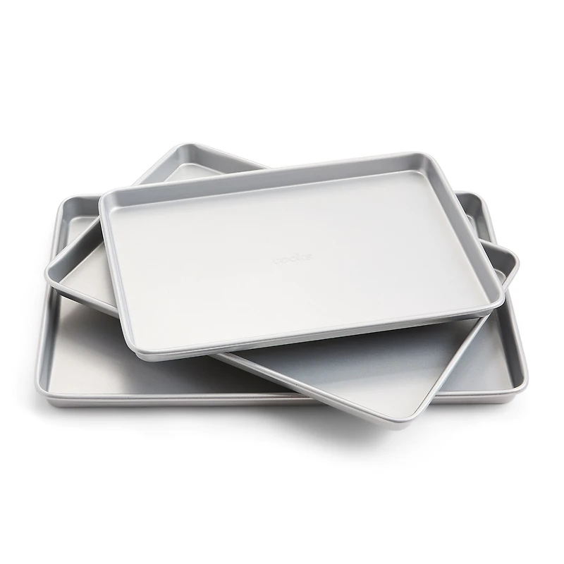 Cooks Carbon Steel 3-pc. Non-Stick Cookie Sheet Set
