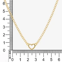 Gold Addiction Womens 14K Gold Heart 18 Inch Pendant Necklace