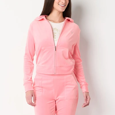 Juicy By Couture Womens Juniors Midweight Track Jacket