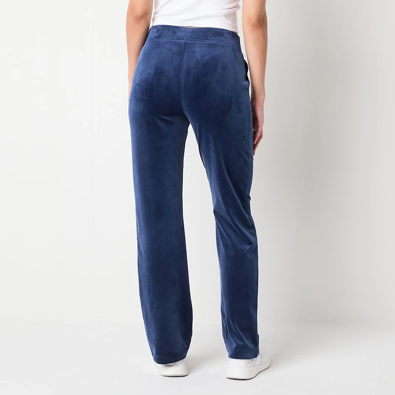 Juicy By Couture Womens Juniors Straight Mid Rise Track Pant