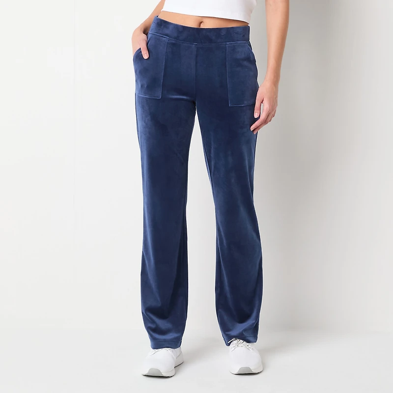 Juicy By Couture Womens Juniors Straight Mid Rise Track Pant