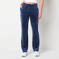 Juicy By Couture Womens Juniors Straight Mid Rise Track Pant
