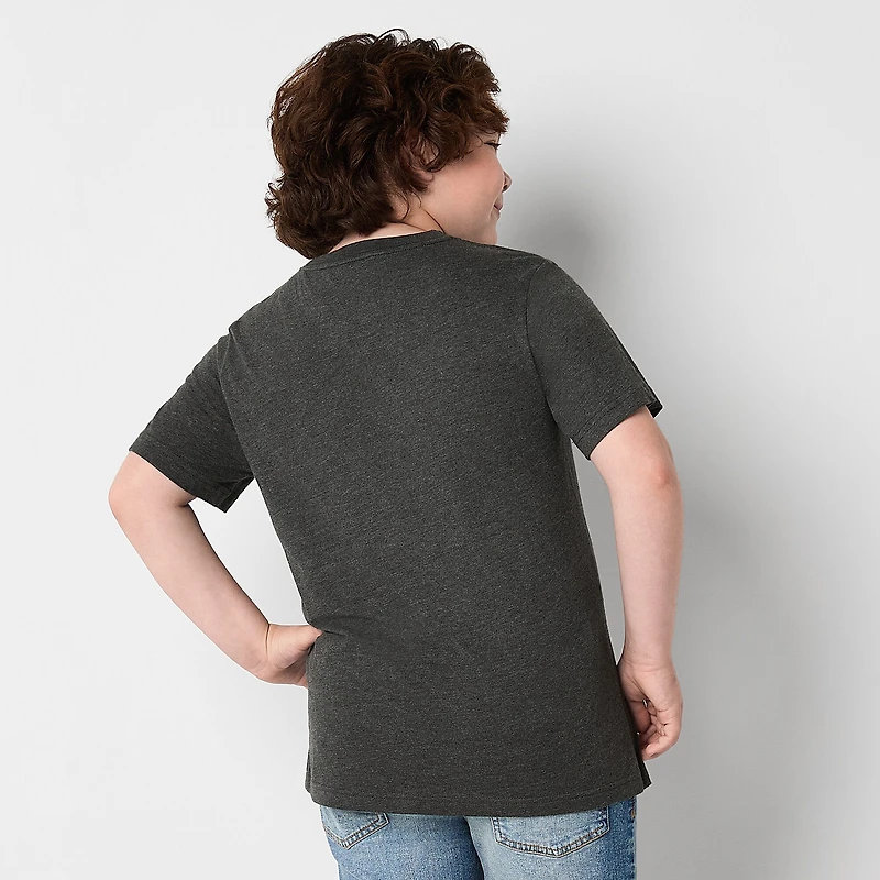 Thereabouts Little & Big Kid Boys Crew Neck Short Sleeve Flag Regular Fit Graphic T-Shirt