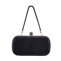 N By Nina Crysal Minaudiere With Crystal Cording Evening Bag