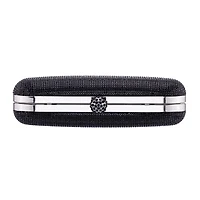 N By Nina Crysal Minaudiere With Crystal Cording Evening Bag