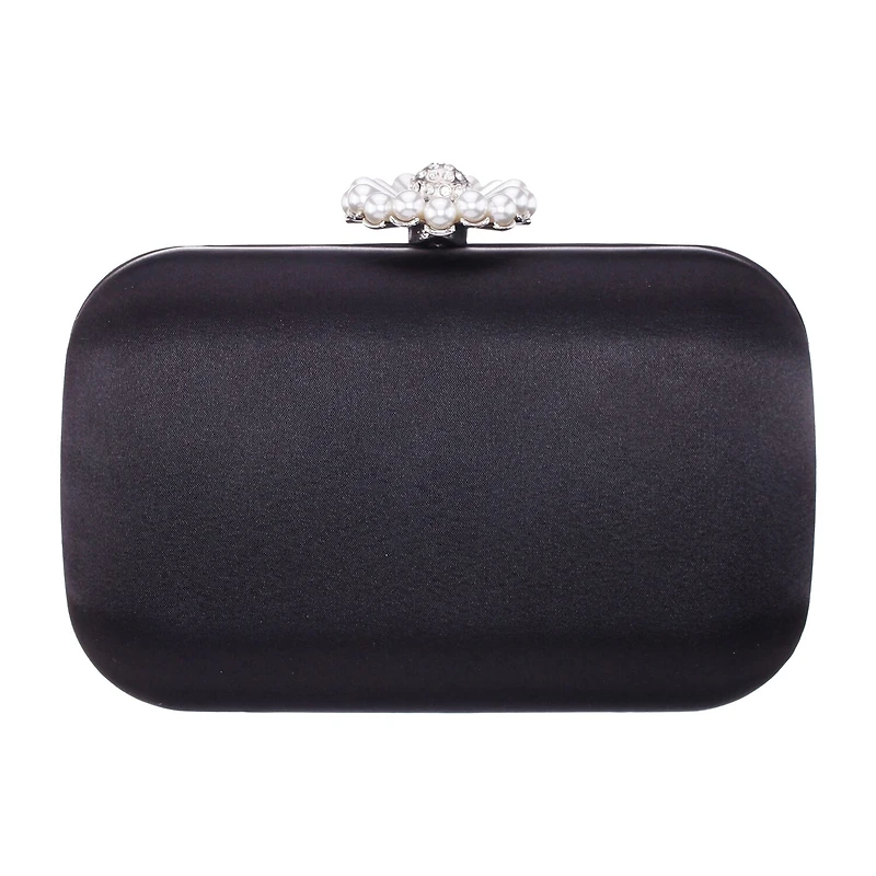 N By Nina Pearl Flower Minaudiere Evening Bag