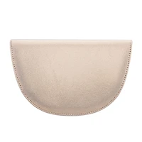N By Nina Pleated Metallic Half Moon Clutch