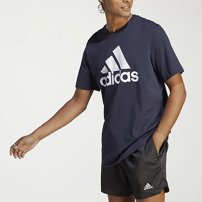 adidas Mens Crew Neck Short Sleeve Active T-Shirt