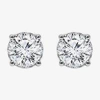 ( I/SI2 )1-1/2 CT. T.W. Lab-Grown Diamond Sterling Silver or 14K Gold over Round Stud Earrings