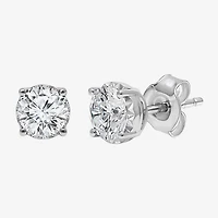 ( I/SI2 )1-1/2 CT. T.W. Lab-Grown Diamond Sterling Silver or 14K Gold over Round Stud Earrings