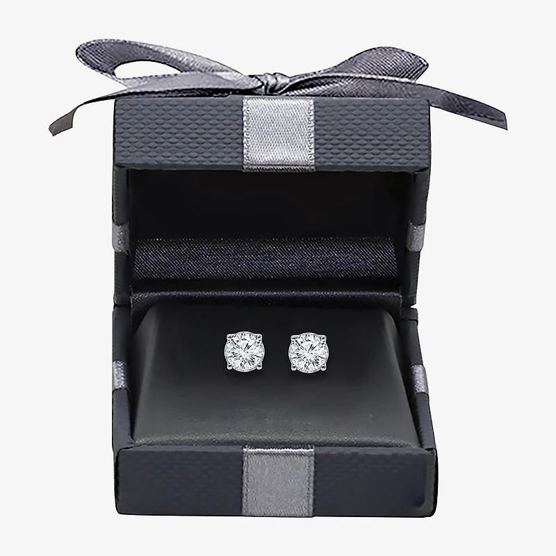( I/SI2 )1-1/2 CT. T.W. Lab-Grown Diamond Sterling Silver or 14K Gold over Round Stud Earrings