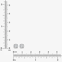 ( I/SI2 ) 1 CT. T.W. Lab-Grown Diamond Sterling Silver or 14K Gold over Round Stud Earrings