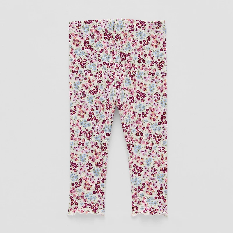 Okie Dokie Rib Baby Girls Skinny Full Length Leggings