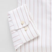 Stafford Coolmax All Season Ecomade Oxford Mens Regular Fit Stretch Fabric Wrinkle Free Long Sleeve Dress Shirt