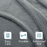 Vellux Ultra Soft Light Weight Plush Texture Blanket