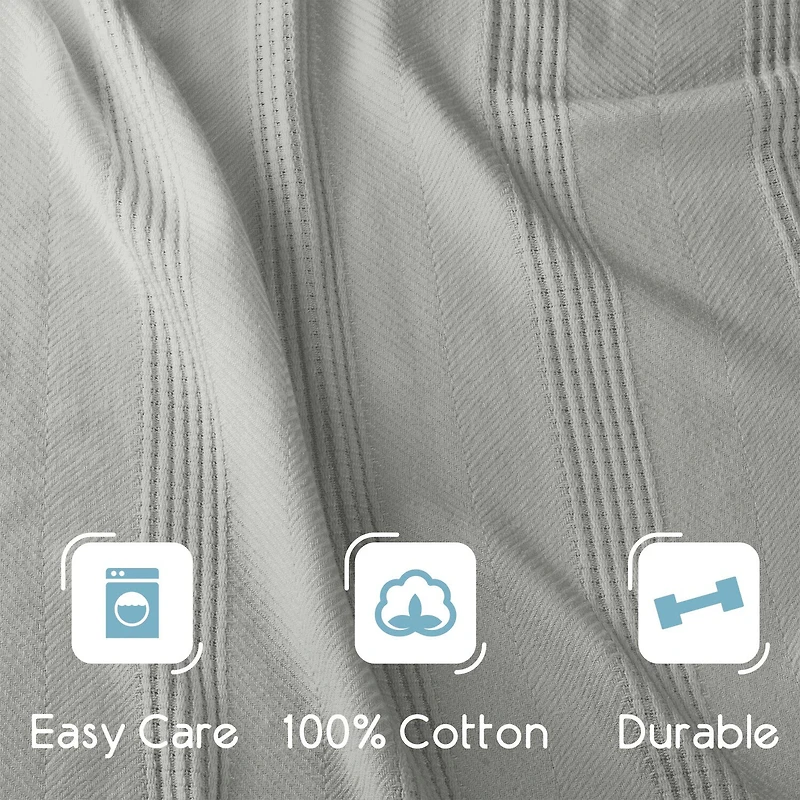 Vellux All Season Knit Cotton Collection Blanket