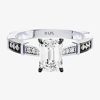 Star Wars Fine Jewelry Darth Vader (F / Si1) Womens 1 1/ CT. T.W. Lab Grown White Diamond 10K Gold Side Stone Engagement Ring