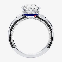 Star Wars Fine Jewelry R2-D2 (F / Si1) Womens 2 3/8 Ct. T.W. Lab Grown White Diamond 10K Gold Round Engagement Ring