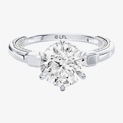 Star Wars Fine Jewelry R2-D2 (F / Si1) Womens 2 3/8 Ct. T.W. Lab Grown White Diamond 10K Gold Round Engagement Ring