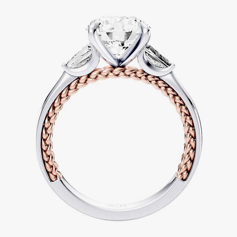 Star Wars Fine Jewelry Princess Leia (F / Si1) Womens 2 1/5 CT. T.W. Lab Grown White Diamond 10K Gold Round Engagement Ring