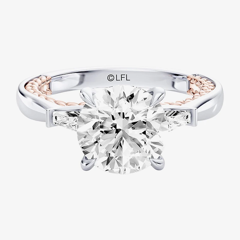 Star Wars Fine Jewelry Princess Leia (F / Si1) Womens 2 1/5 CT. T.W. Lab Grown White Diamond 10K Gold Round Engagement Ring