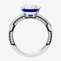 Star Wars Fine Jewelry R2-D2 (F / Si1) Womens 2 3/4 CT. T.W. Lab Grown White Diamond 10K Gold Oval Engagement Ring
