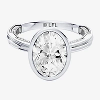 Star Wars Fine Jewelry R2-D2 (F / Si1) Womens 2 3/4 CT. T.W. Lab Grown White Diamond 10K Gold Oval Engagement Ring