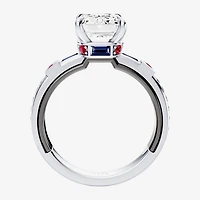 Star Wars Fine Jewelry R2-D2 (F / Si1) Womens 3 1/5 Ct. T.W. Lab Grown White Diamond 10K Gold Side Stone Engagement Ring