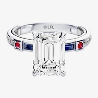 Star Wars Fine Jewelry R2-D2 (F / Si1) Womens 3 1/5 Ct. T.W. Lab Grown White Diamond 10K Gold Side Stone Engagement Ring