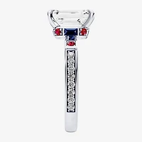 Star Wars Fine Jewelry R2-D2 (F / Si1) Womens 3 1/5 Ct. T.W. Lab Grown White Diamond 10K Gold Side Stone Engagement Ring