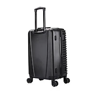 InUSA Ally 24 Inch Hardside Expandable LIGHTWEIGHT Checked Spinner Luggage