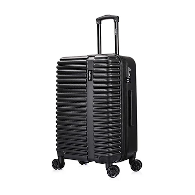 InUSA Ally 24 Inch Hardside Expandable LIGHTWEIGHT Checked Spinner Luggage
