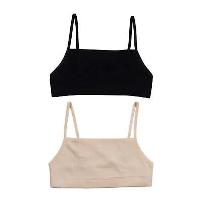 Hanes Little & Big Kid Girls Light Support 2-pc. Bralette Rjh2008c-As3
