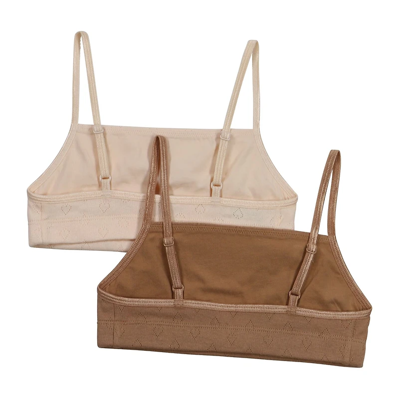 Hanes Little & Big Kid Girls Light Support 2-pc. Bralette Rjh2008c-As3