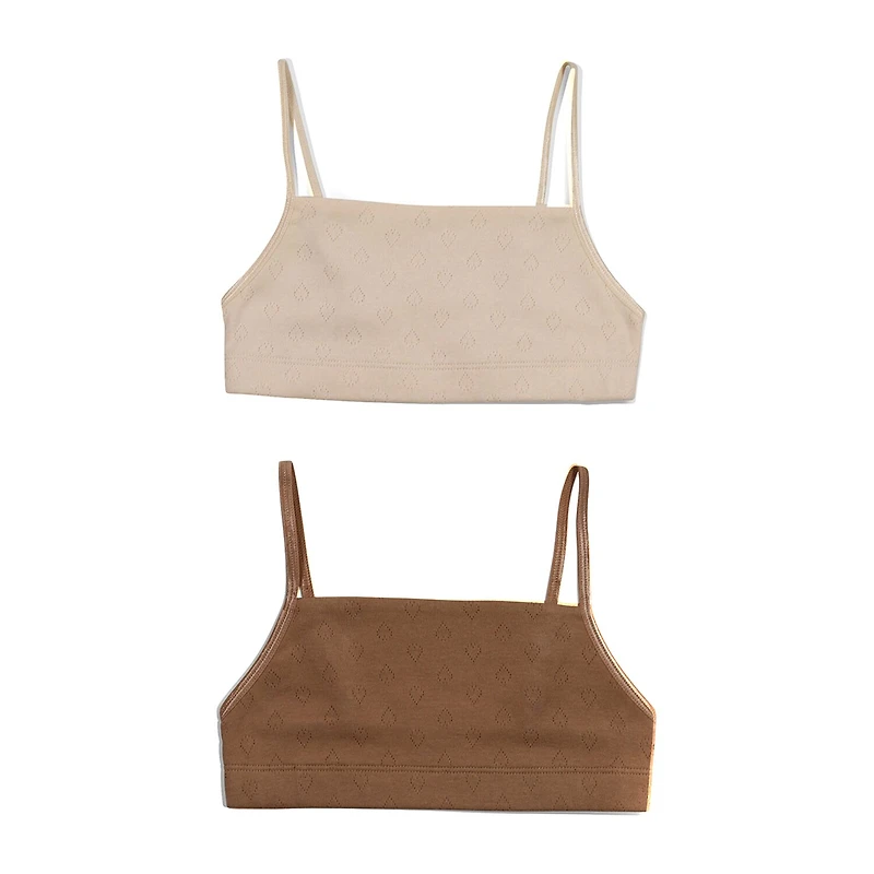 Hanes Little & Big Kid Girls Light Support 2-pc. Bralette Rjh2008c-As3