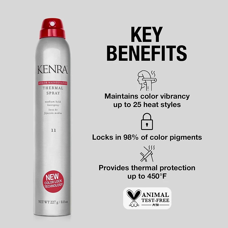 Kenra Professional Color Maintenance Thermal Spray Heat Protectant 8 oz.