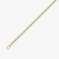 Womens 1 CT. Lab Grown White Diamond 10K Gold Tennis Bracelet