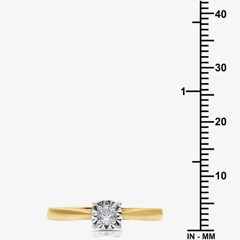 I Said Yes (H-I / I1) Womens 1/4 CT. T.W. Lab Grown White Diamond Sterling Silver Round Solitaire Bridal Set