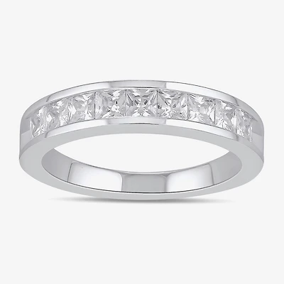 (F / Si2) Womens 1 CT. T.W. Lab Grown White Diamond 10K Gold Anniversary Band