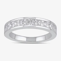(F / Si2) Womens 1 CT. T.W. Lab Grown White Diamond 10K Gold Anniversary Band