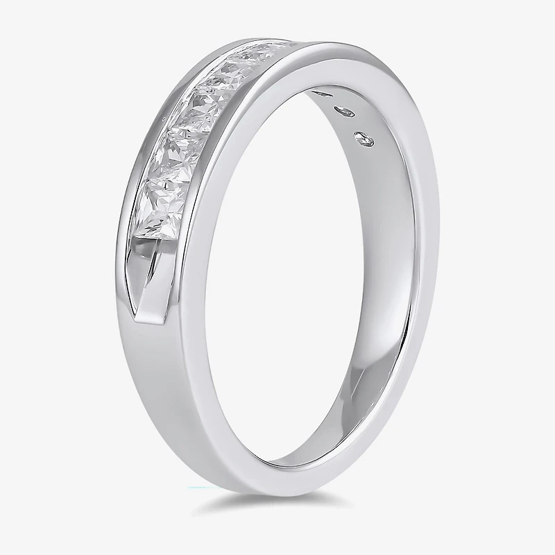 (F / Si2) Womens 1 CT. T.W. Lab Grown White Diamond 10K Gold Anniversary Band