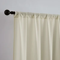 TRU-BARRIER Sheerbarrier Privacy Rod Pocket Sheer Set of 2 Curtain Panel