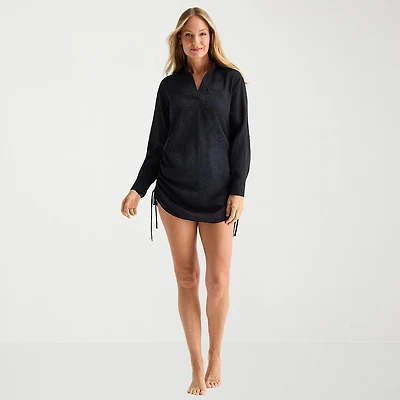 Sonnet Shores Womens Dress Swimsuit Cover-Up