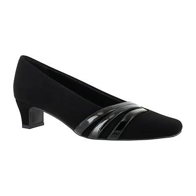 Easy Street Entice Womens Square Stiletto Heel Pumps