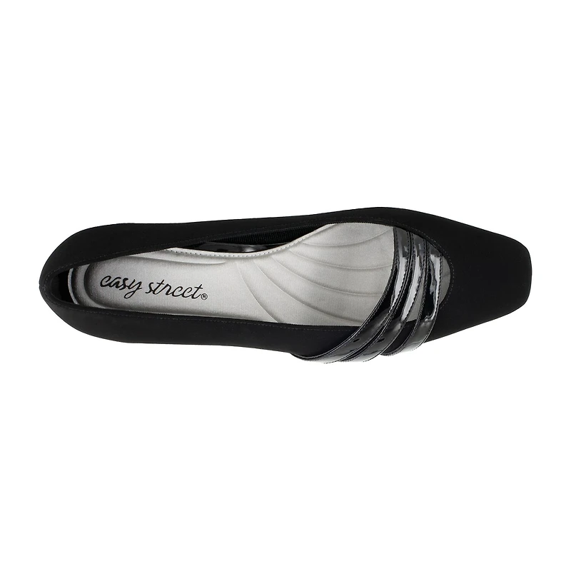 Easy Street Entice Womens Square Stiletto Heel Pumps